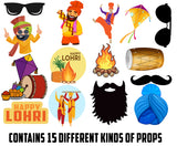 Lohri Party Photo Booth and Props Set