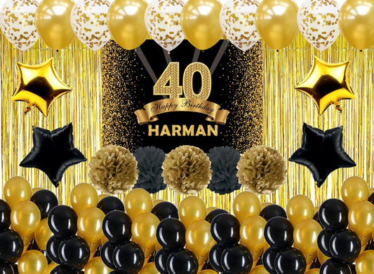 40th Birthday Party Complete Decoration Kit 