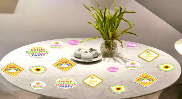 Sunshine Theme Birthday Party Table Confetti for Decoration