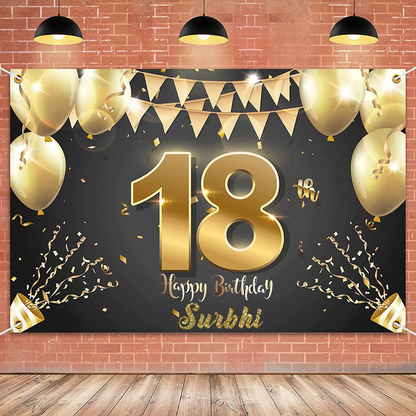 18th Birthday Party Backdrop 
