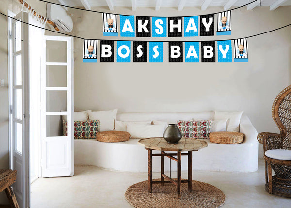 Boss Baby Theme Birthday Party Banner for Decoration
