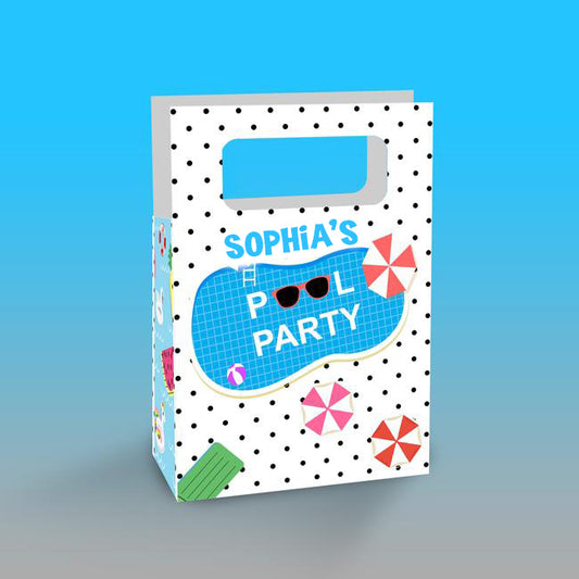 Pool Party Birthday Return Gift Bag