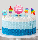 Pop It Theme Birthday Party Cake Topper /Cake Decoration Kit