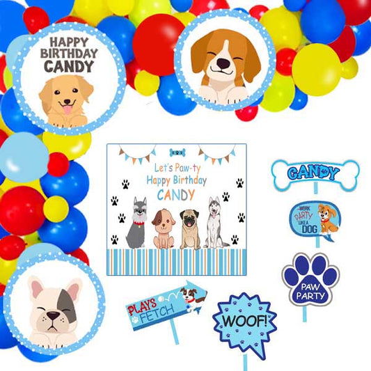 Dog Theme Party Complete Set for Decoration