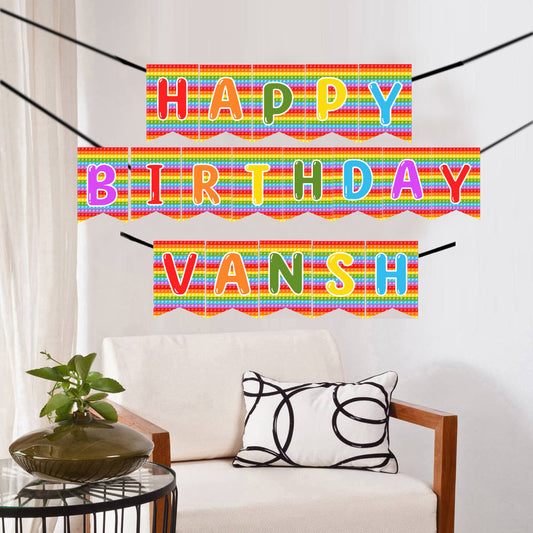 Pop It Theme Birthday Party Banner for Decoration