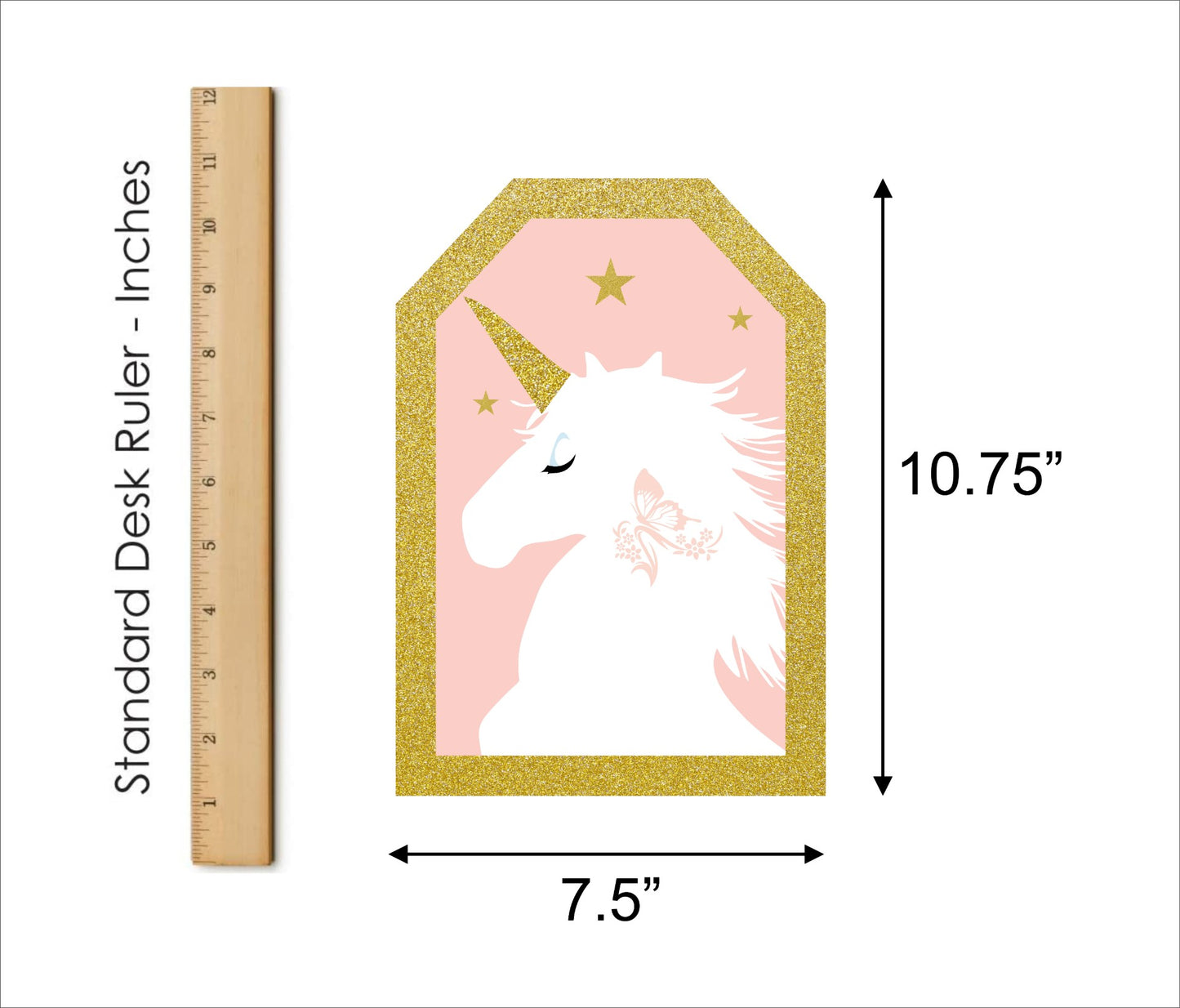 Unicorn Theme Birthday Party Paper Door Banner for Wall Decoration