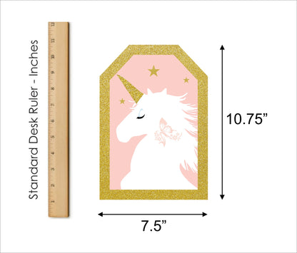Unicorn Theme Birthday Party Paper Door Banner for Wall Decoration