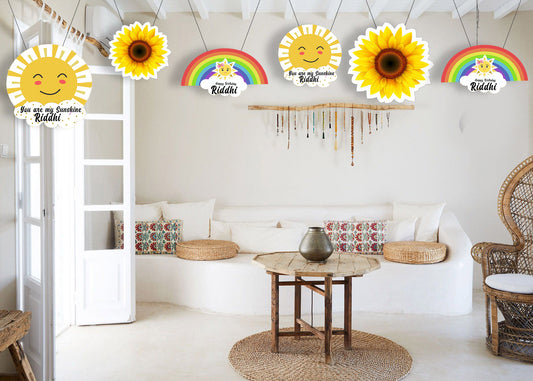 Sunshine Theme Birthday Party Hanging Set for Decoration