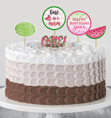 One In A Melon Theme Birthday Party Cake Topper /Cake Decoration Kit