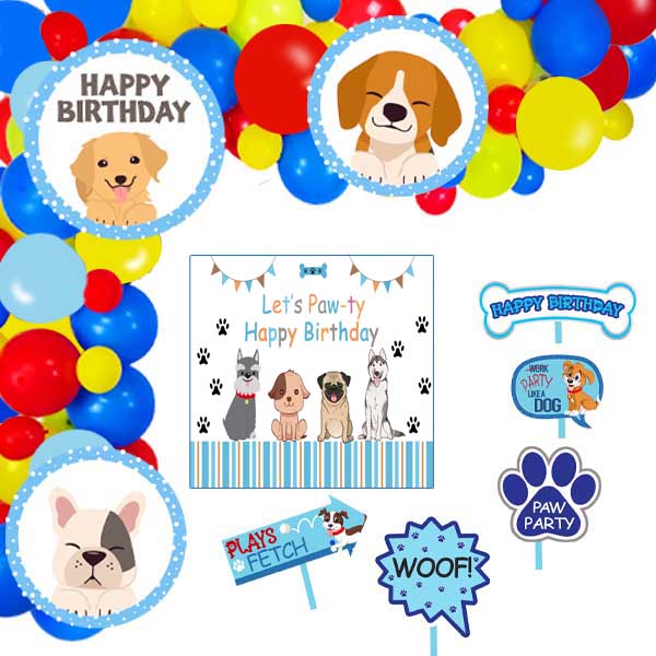 Dog Theme Party Complete Set for Decoration