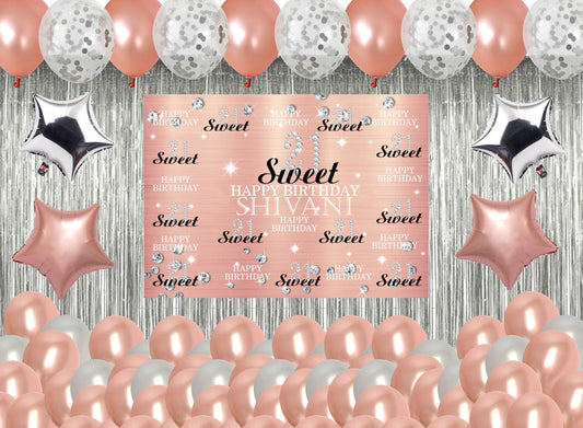 21st Birthday Party Complete Decoration Kit
