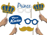 Prince Birthday Party Photo Booth Props Kit