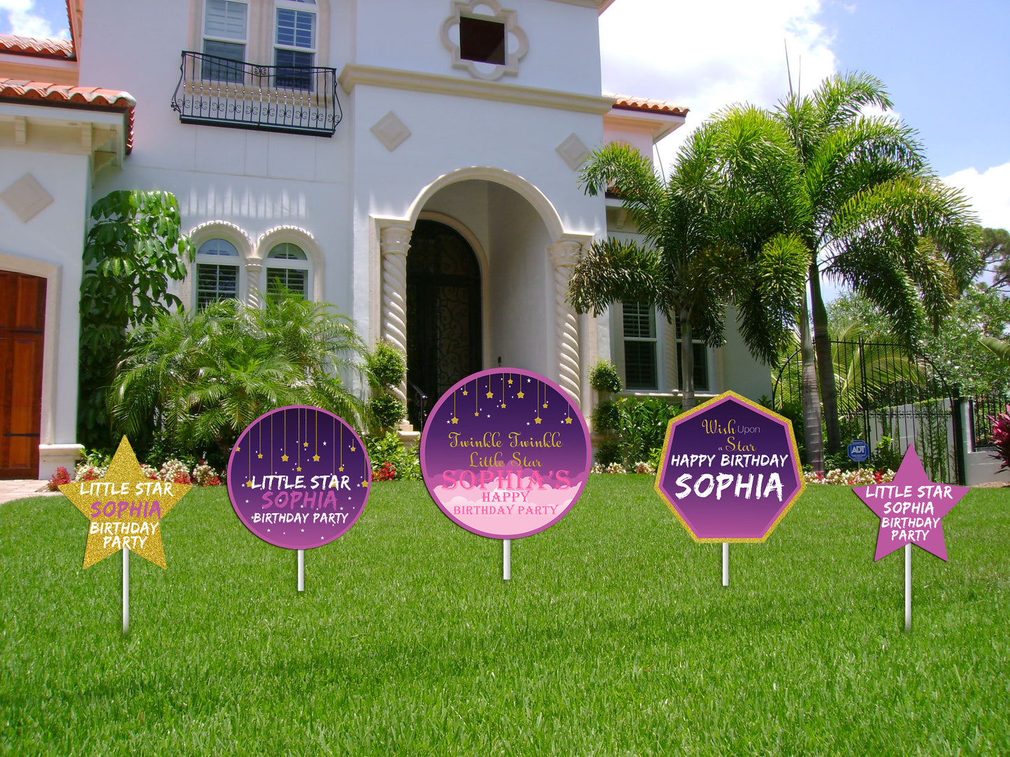 Twinkle Twinkle Little Star Theme Birthday Party Cutouts