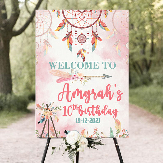 Wild One Birthday Party Welcome Board