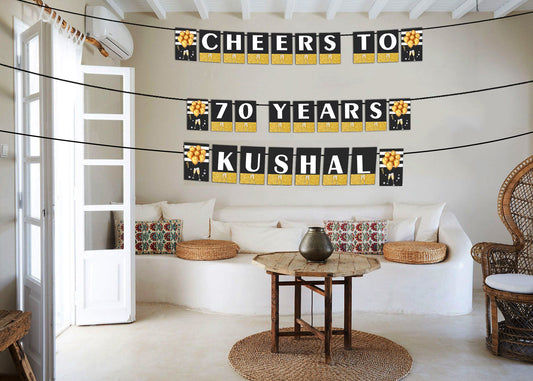 70th Birthday Party Banner for Decoration