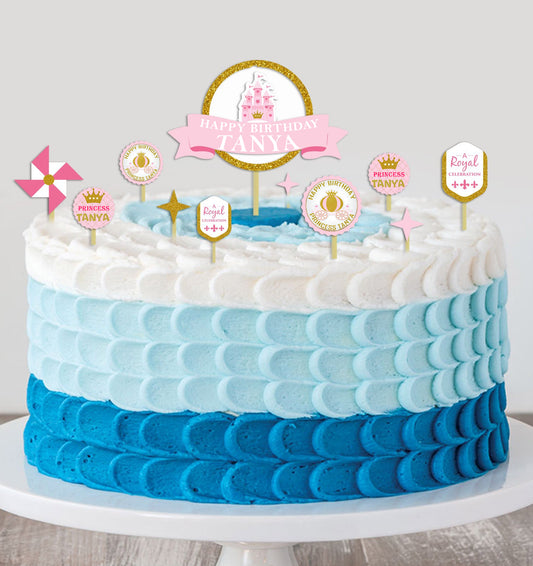 Princess Birthday Party Cake Topper /Cake Decoration Kit