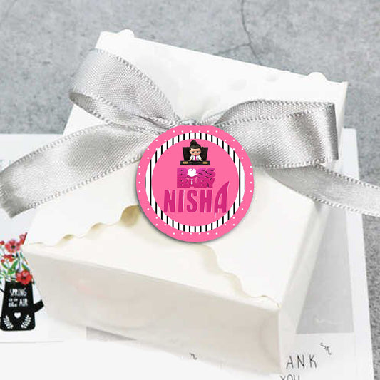 Boss Baby Girl Theme Birthday Party Thank You Gift Tags 
