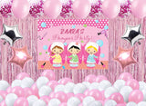 Spa Theme Birthday Party Decoration Kit with Backdrop & Balloons
