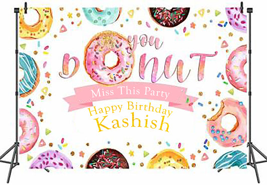 Two Sweet Theme Birthday Party Backdrop 