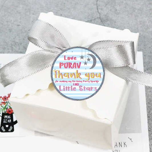 Twinkle Twinkle Little Star Theme Birthday Party Thank You Gift Tags