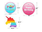 Pop It Theme Birthday Party Theme Hanging Set for Decoration