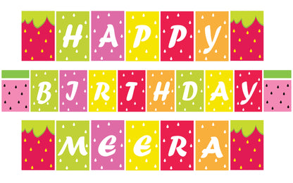 Twotti Fruity Theme Birthday Party Banner for Decoration