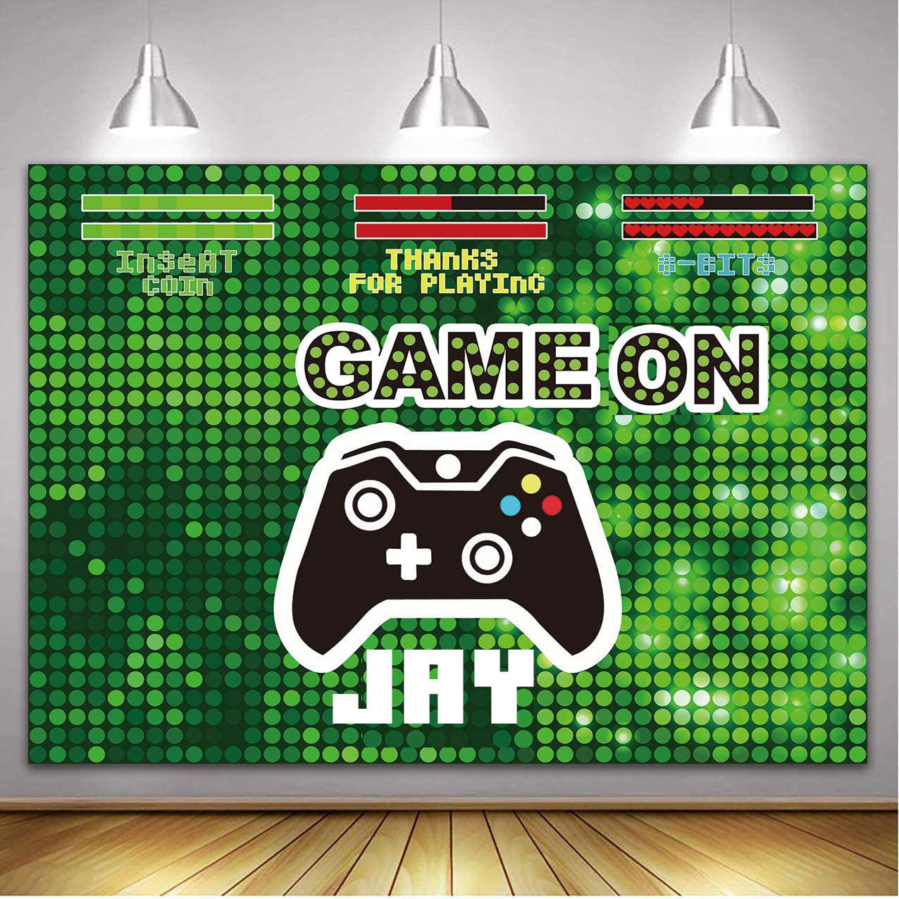Gaming Theme Birthday Party Backdrop