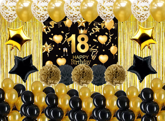 18th Birthday Party Complete Decoration Kit 