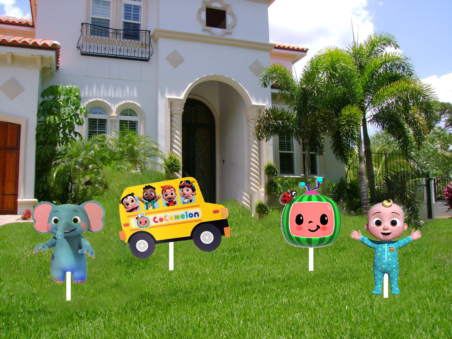 Cocomelon Theme Birthday Party Cutouts
