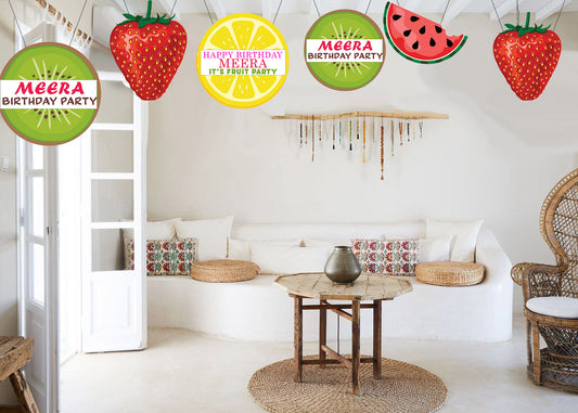 Twotti Fruity Theme Birthday Party Theme Hanging Set for Decoration 