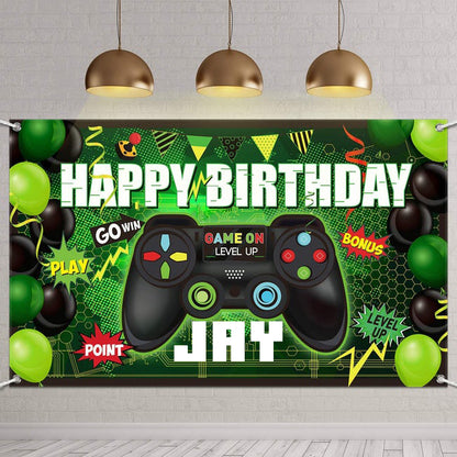 Gaming Theme Birthday Party Backdrop
