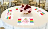 Rainbow Theme Birthday Table Mats for Decoration