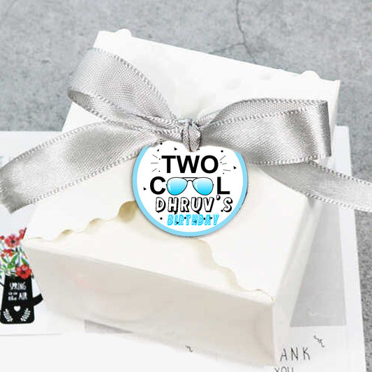 Two Cool Theme Birthday Party Thank You Gift Tags 