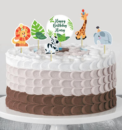 Jungle Theme Birthday Party Cake Topper /Cake Decoration Kit