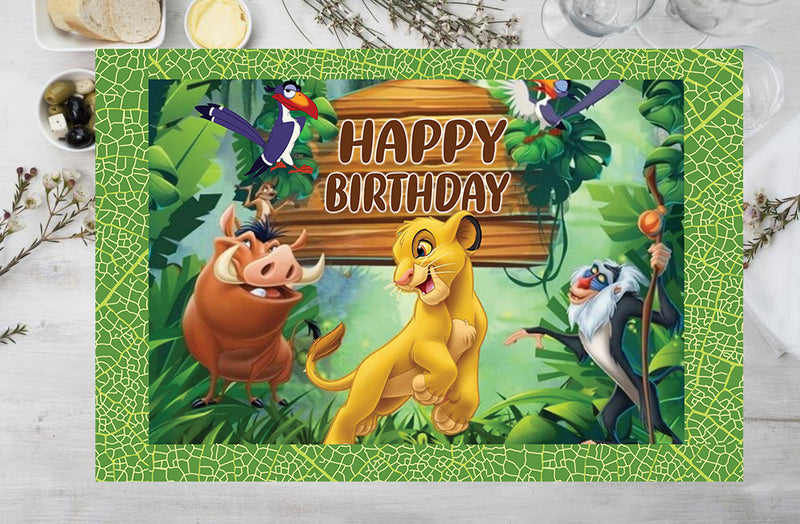The Lion King Theme Birthday Table Mats