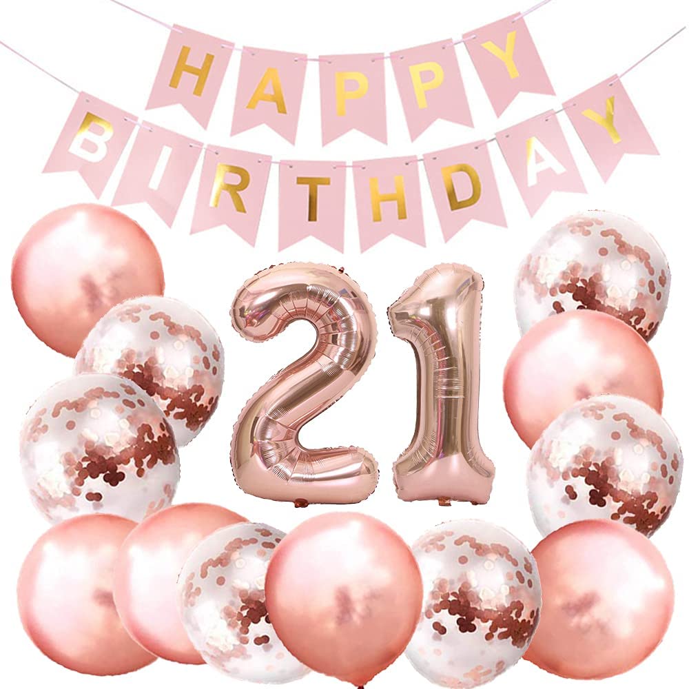 21st Rose Gold Decoration Kit