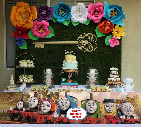 Thomas & Friends Theme Birthday Long Banner for Decoration