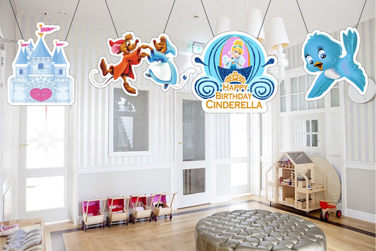 Cinderella Theme Birthday Party Hangings