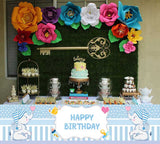 Elephant Theme Birthday Long Banner for Decoration