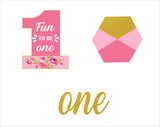 One Is Fun First Birthday Party Cutouts