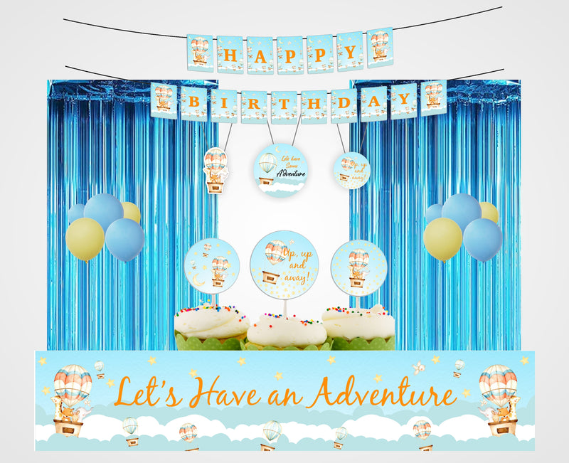Hot Air Birthday Party Decoration Kit