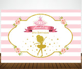 Ballerina Theme Birthday Party Backdrop