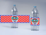 Paw Patrol Theme Birthday Party Water Bottle Labels