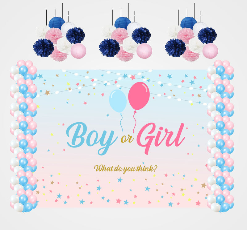 Pink Or Blue Party Complete Decoration Kit 