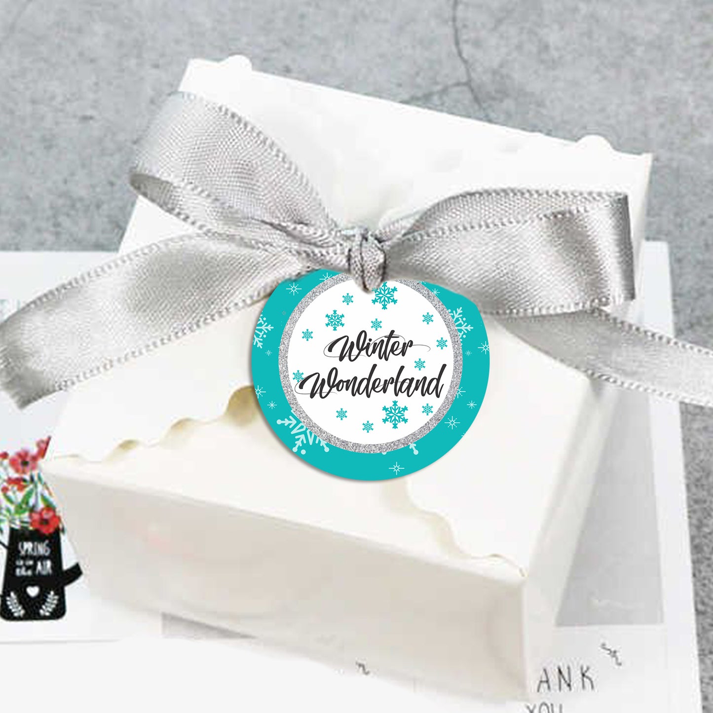 Winter Wonderland Birthday Party Thank You Gift Tags