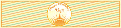 First Trip Around the Sun Theme Birthday Party Water Bottle Labels