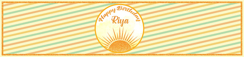 First Trip Around the Sun Theme Birthday Party Water Bottle Labels