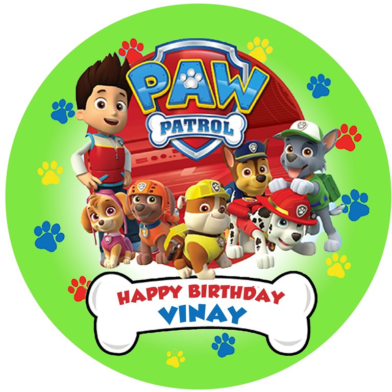 Paw Patrol Theme Birthday Party Backdrop
