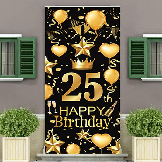 25th Birthday Customized Welcome Banner Roll up Standee (with stand)