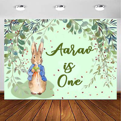 Some Bunny Is One Birthday Party Backdrop